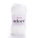 Пряжа Yarnart Adore №330 белый цвет - акриловая для вязания крючком и спицами 330 фото 1