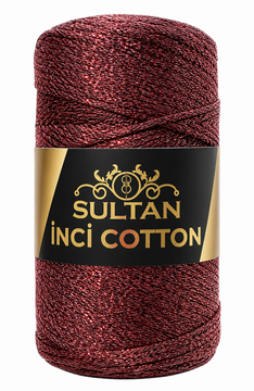 Пряжа Sultan Inci Cotton (хлопок, люрекс) 200г, 250 м