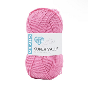 Пряжа Milano Super Value №4020 рожевий (акрил) 100 г, 300 м 4020 фото