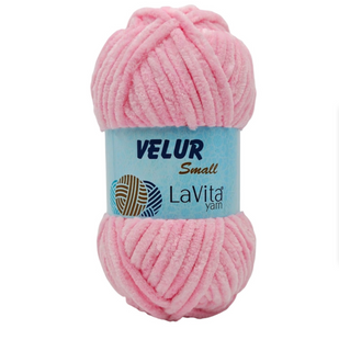 Пряжа Lavita Yarn Velur Small №4007 детский розовый (велюр) 50 г, 60 м 4007 фото