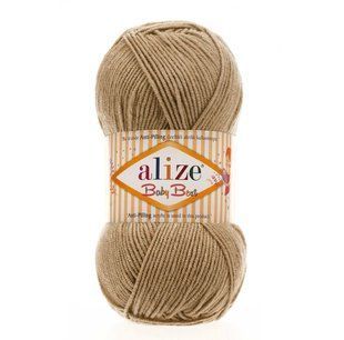 Пряжа Alize Baby Best (Бейби Бест) №368 верблюжий, акрил с бамбуком, нитки для вязания 368 фото