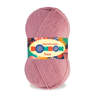 Пряжа Nako Bonbon Ince №98224 суха троянда (акрил) 100 г, 300 м 98224 фото