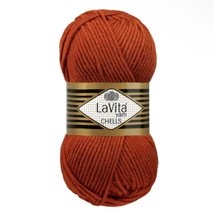 Пряжа LaVita Chells №9729 цегляний (акрил) 100 г, 170 м 9729 фото