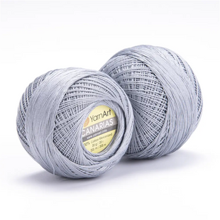 Пряжа YarnArt Canarias №15326 светло-серый - мерсеризованный хлопок для вязания крючком 5326 фото