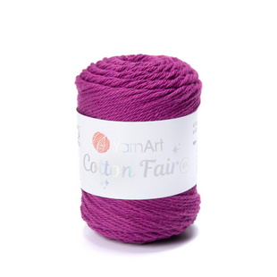 Пряжа YarnArt Cotton Fair 4/4 №5542 фуксия (хлопковая) 50 г, 80 м 5542 фото