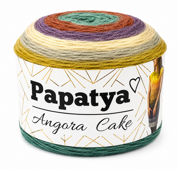 Пряжа Papatya Angora Cake (шерсть, акрил) 200г, 1100м