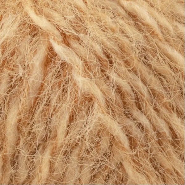 Пряжа Gazzal Teddy № 6539 верблюжий цвет, 150м/50гр, 40% Superwash мериносовая шерсть, для ручной вязки спицами и крючком 6539 фото