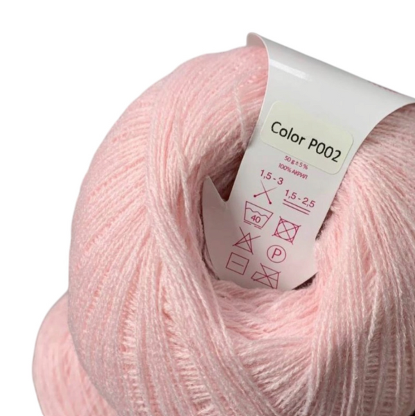 Пряжа Avanti Yarn Baby Soft №Р002 бледно-розовый (акрил) 50 г, 700 м Р002 фото Пряжа Avanti Yarn Baby Soft №Р002 бледно-розовый (акрил) 50 г, 700 м Р002 фото