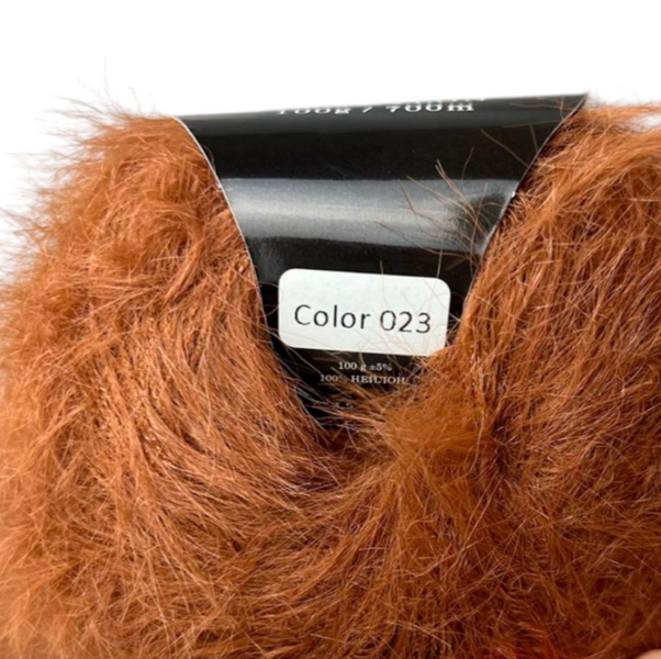 Пряжа Avanti Yarn LONG NORKA №23 шоколад, пряжа нейлон, для ручного в'язання спицями та гачком 23 фото