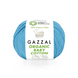 Пряжа Gazzal Organic Baby Cotton №424 бирюза цвет, 115м/50гр, 100% коттон, для ручной вязки спицами и крючком 424 фото 1