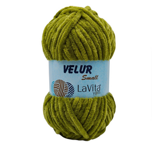 Пряжа Lavita Yarn Velur Small №8161 фисташковый (велюр) 50 г, 60 м 8161 фото