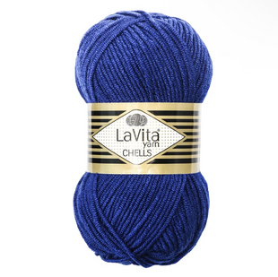 Пряжа LaVita Chells №9778 яскраво-синій (акрил) 100 г, 170 м 9778 фото