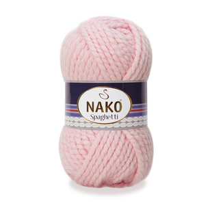 Пряжа Nako Spaghetti №10639 пудра (вовна з акрилом) 100 г, 60 м 10639 фото