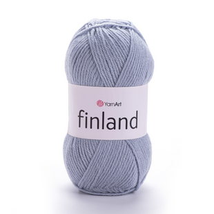 Пряжа Yarnart Finland №3072 серо-голубой - акрил детская, для ручной вязки спицами и крючком 3072 фото