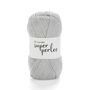 Пряжа YarnArt Super Perlee №855 світло сірий, акрилова нитки для в'язання спицями та гачком 855 фото