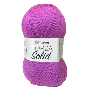 Пряжа YarnArt Forza Solid №4641 рожево-бузковий, напіввовна, нитки для в'язання 4641 фото
