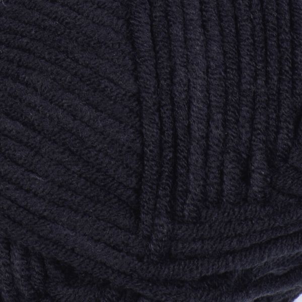 Пряжа YarnArt Jeans №53 черный &mdash; полухлопок нитки для вязания крючком и спицами 53 фото