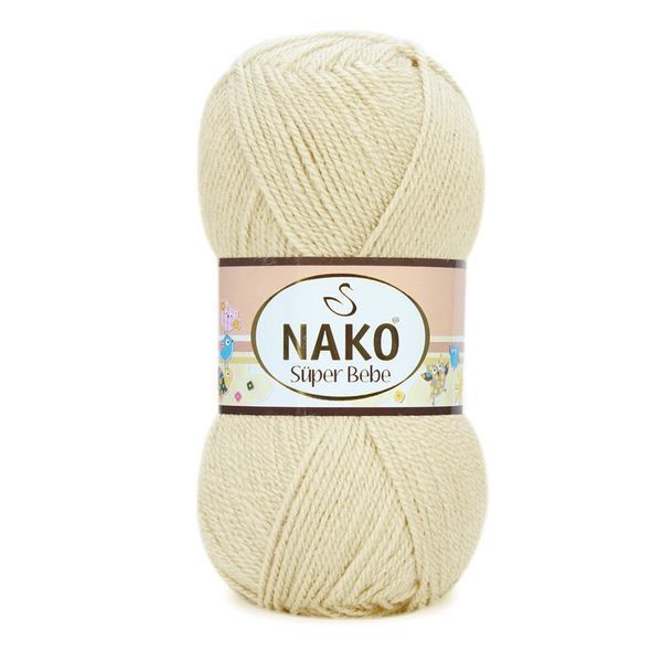 Пряжа Nako Super Bebe №256 молочний (акрил) 50 г, 180 м 256 фото Пряжа Nako Super Bebe №256 молочний (акрил) 50 г, 180 м 256 фото