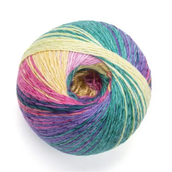 Пряжа Yarnart Summer Dream №4305, хлопок с вискозой секционного окрашивания нитки для вязания спицами и крючком 4305 фото