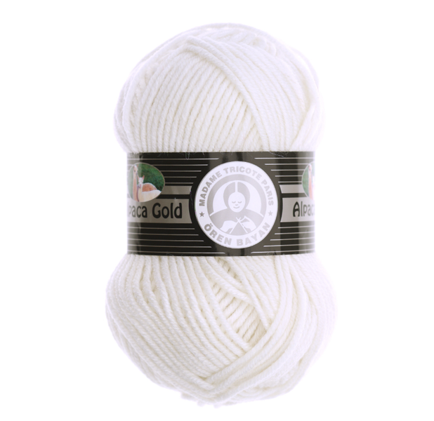 Пряжа Madame Tricote Paris Alpaca Gold (Альпака Голд) №100 белый, шерсть, нитки для вязания 100 фото Пряжа Madame Tricote Paris Alpaca Gold (Альпака Голд) №100 белый, шерсть, нитки для вязания 100 фото