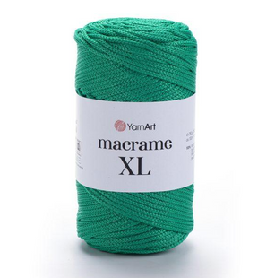 Пряжа YarnArt Macrame XL №168 зелений, нитки для в'язання макраме 168 фото