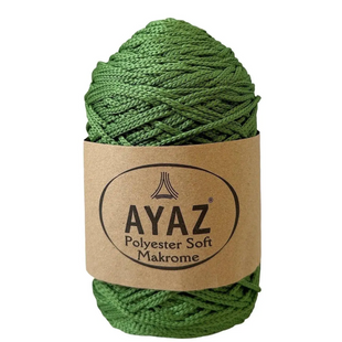 Пряжа Ayaz Polyester Soft Makrome (Аяз Софт Макроме) №7574 зелений(Пряжа макраме, для сумок) 7574 фото