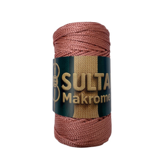 Пряжа Sultan MAKROME (Султан Макраме) №071 темний персик пряжа для сумок макраме, нитки для в'язання спицями та гачком 071 фото