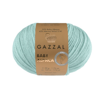 Пряжа Gazzal Baby Alpaca (беби альпака, мериносовая шерсть) 50 г, 160 м