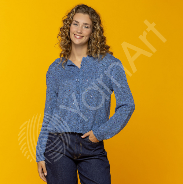 Пряжа YarnArt Linen Soft №7404, бавовна, віскоза з льоном, нитки для вʼязання спицями та гачком 7404 фото