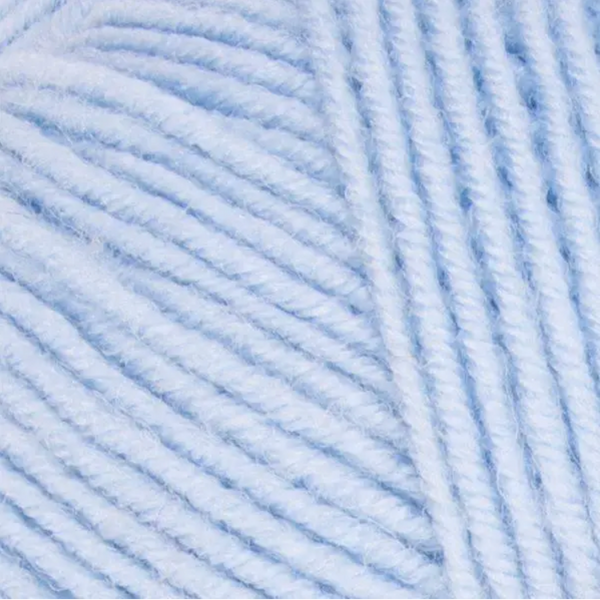 Пряжа Yarnart Super Merino №215 світло-блакитний, вовна з акрилом нитки для в'язання спицями та гачком 215 фото