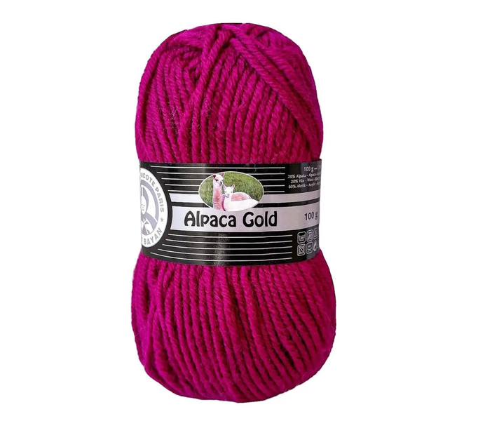 Пряжа Madame Tricote Paris Alpaca Gold (Альпака Голд) №103 фуксия, шерсть, нитки для вязания 103 фото Пряжа Madame Tricote Paris Alpaca Gold (Альпака Голд) №103 фуксия, шерсть, нитки для вязания 103 фото