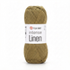 Пряжа YarnArt Intense Linen №4120 хакі меланж, віскоза з льоном, для ручного в'язання спицями та гачком 4120 фото 1