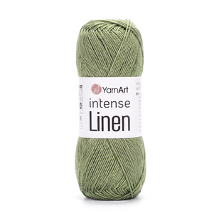 Пряжа YarnArt Intense Linen №4121 світло-зелений меланж, віскоза з льоном, для ручного в'язання спицями та гачком 4121 фото