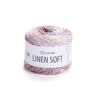 Пряжа YarnArt Linen Soft №7405, бавовна, віскоза з льоном, нитки для вʼязання спицями та гачком 7405 фото