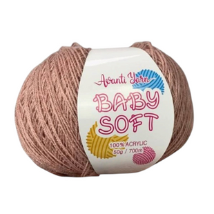 Пряжа Avanti Yarn Baby Soft №Р028 светло-коричневый (акрил) 50 г, 700 м Р028 фото