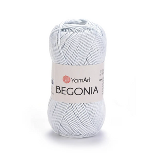 Пряжа Yarnart Begonia №54462 світло-сіро-блакитний - бавовняна для в'язання спицями і гачком 54462 фото