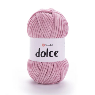 Пряжа Yarnart Dolce №769 пудра - плюшева, велюр для в'язання спицями і гачком 769 фото