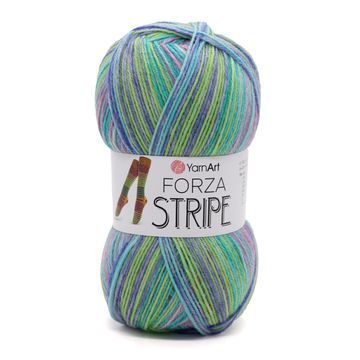 Пряжа YarnArt Forza Stripe (вовна, поліамід) 100 г, 420 м