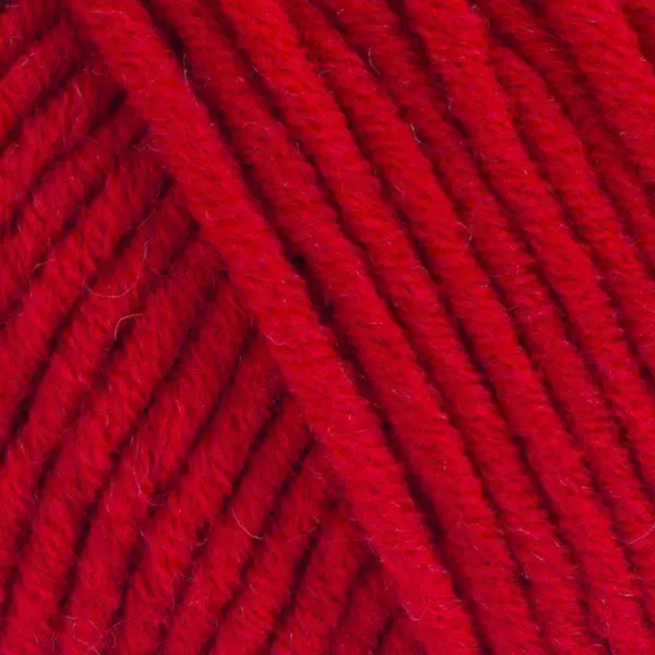 Yarnart MERINO BULKY (Мерино Булки) № 156 червоний (Пряжа напіввовняна, нитки для в'язання) 156 фото