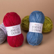 Пряжа Yarnart Andes Denim №5102 серый, пряжа шерстяная с акрилом, для ручной вязки спицами и крючком 5102 фото 4