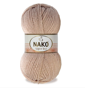 Пряжа Nako Super Inci №23339 кориця (вовна з акрилом) 100 г, 260 м 23339 фото