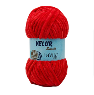 Пряжа Lavita Yarn Velur Small №2313 красный (велюр) 50 г, 60 м 2313 фото