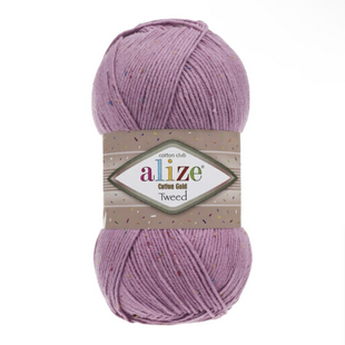 Пряжа Alize COTTON GOLD TWEED №98 рожевий (Пряжа твідова, нитки для в'язання) 98 фото