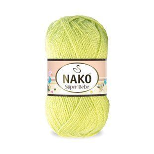 Пряжа Nako Super Bebe №5819 фісташка (акрил) 50 г, 180 м 5819 фото