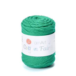 Пряжа YarnArt Cotton Fair 4/4 №5551 зелений (бавовняна) 50 г, 80 м 5551 фото