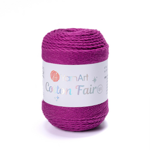 Пряжа YarnArt Cotton Fair 8/4 №5542 фуксия (хлопковая) 50 г, 160 м 5542 фото