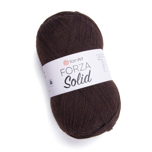 Пряжа YarnArt Forza Solid №4623 темно-коричневий, пряжа для шкарпеток, для ручного в'язання спицями та гачком 4623 фото