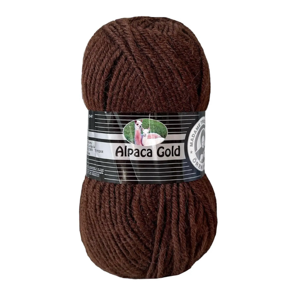 Пряжа Madame Tricote Paris Alpaca Gold (Альпака Голд) №083 коричневый, шерсть, нитки для вязания 083 фото Пряжа Madame Tricote Paris Alpaca Gold (Альпака Голд) №083 коричневый, шерсть, нитки для вязания 083 фото