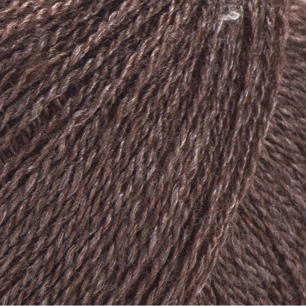 Пряжа Yarnart Silky Wool №336 коричневий, вовна з шовком нитки для в'язання спицами и гачком 336 фото