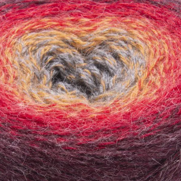 Пряжа YarnArt Flowers Alpaca №422 - с альпакой, нитки секционного окрашивания для вязания спицами и крючком 422 фото
